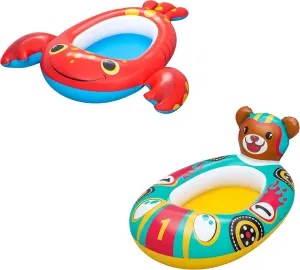 Bestway Inflatable Splash Buddy Float | Inflatable Boat Dinghy for Kids, Swim Float, Pool Toys for Kids, Boys and Girls, Assorted Designs