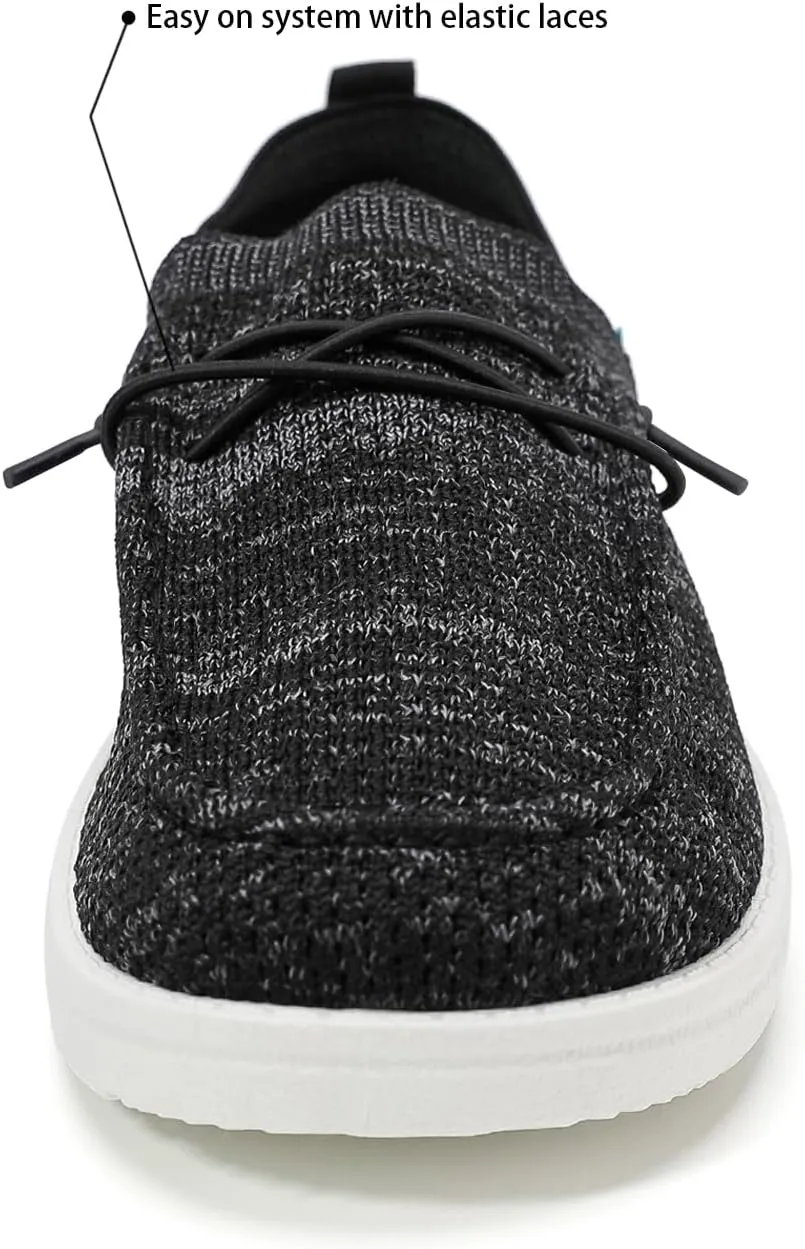 Betrue Lightweight Boat Shoes for Women, Womens Casual Loafers, Womens Slip On Deck Shoes, Breathable Canvas Walking Shoes for Women