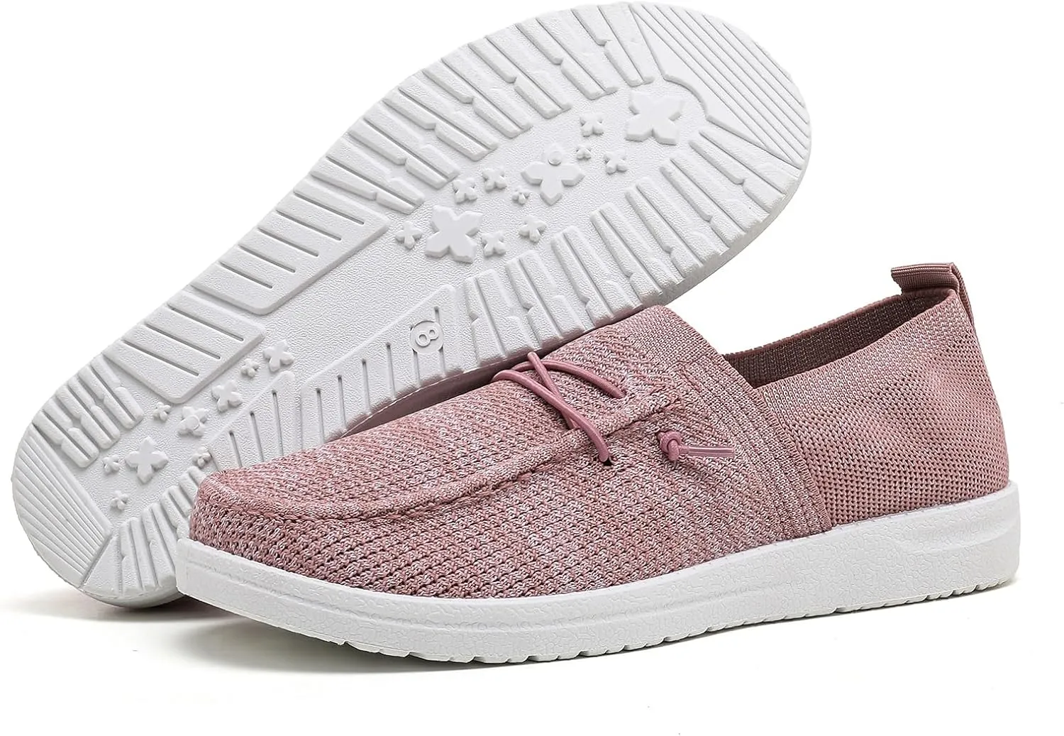 Betrue Lightweight Boat Shoes for Women, Womens Casual Loafers, Womens Slip On Deck Shoes, Breathable Canvas Walking Shoes for Women