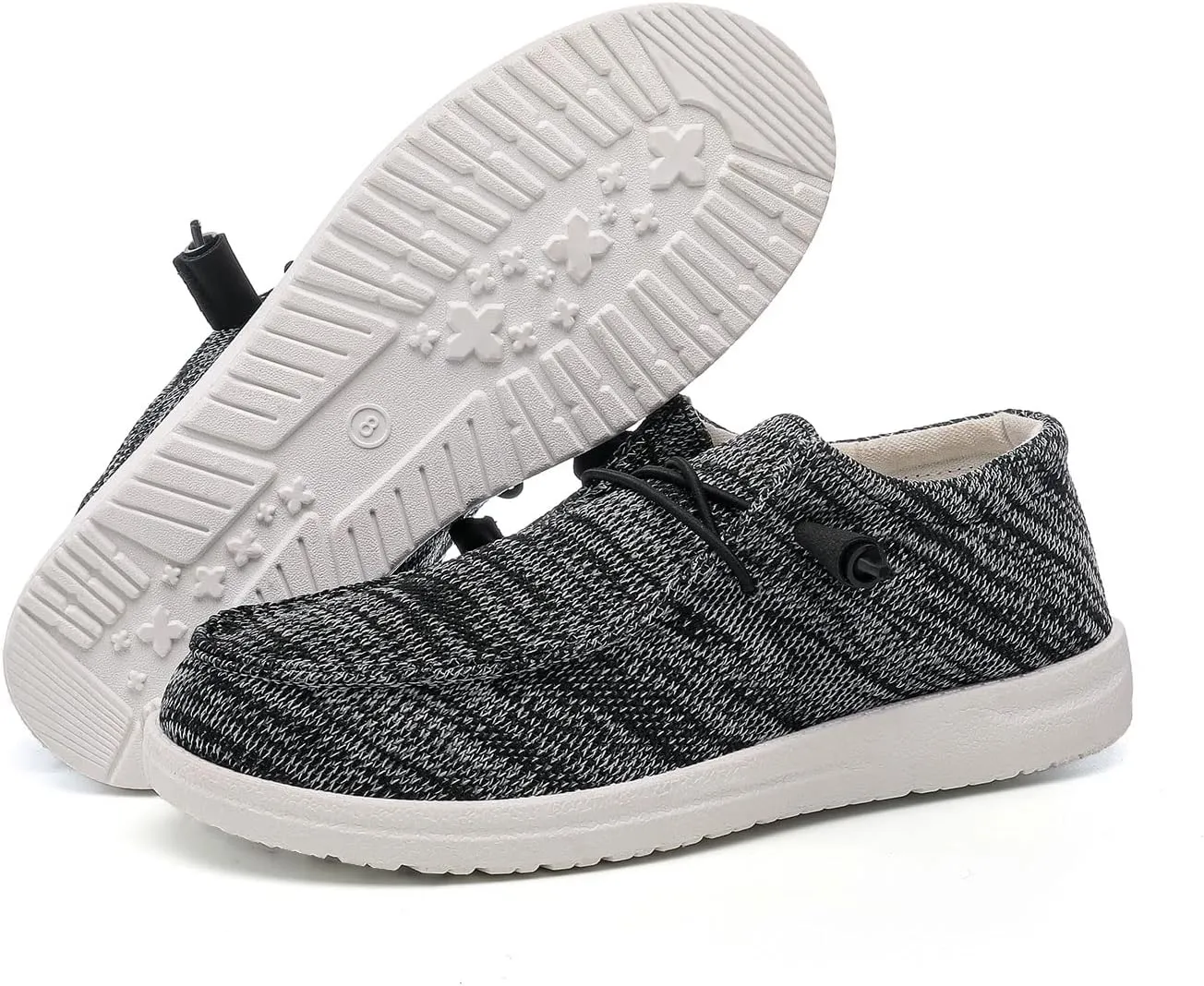 Betrue Women's Lightweight Boat Shoes, Casual Loafers, Slip On Deck Shoes, Breathable Canvas Sneakers