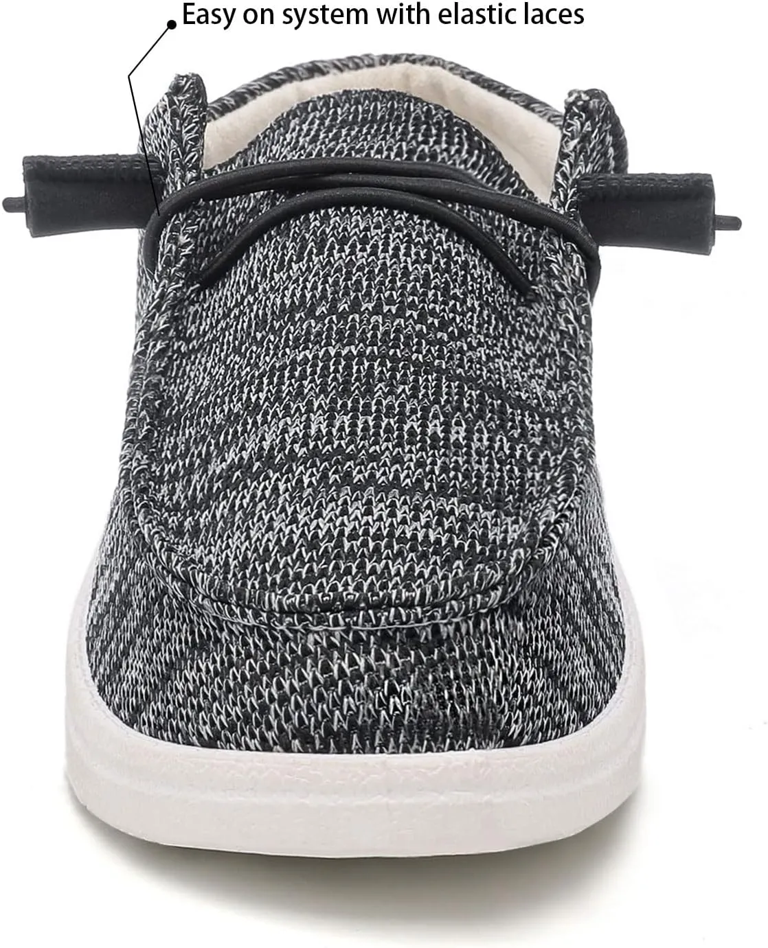 Betrue Women's Lightweight Boat Shoes, Casual Loafers, Slip On Deck Shoes, Breathable Canvas Sneakers