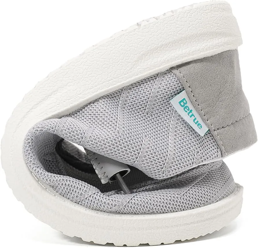 Betrue Women's Lightweight Boat Shoes, Casual Loafers, Slip On Deck Shoes, Breathable Canvas Sneakers