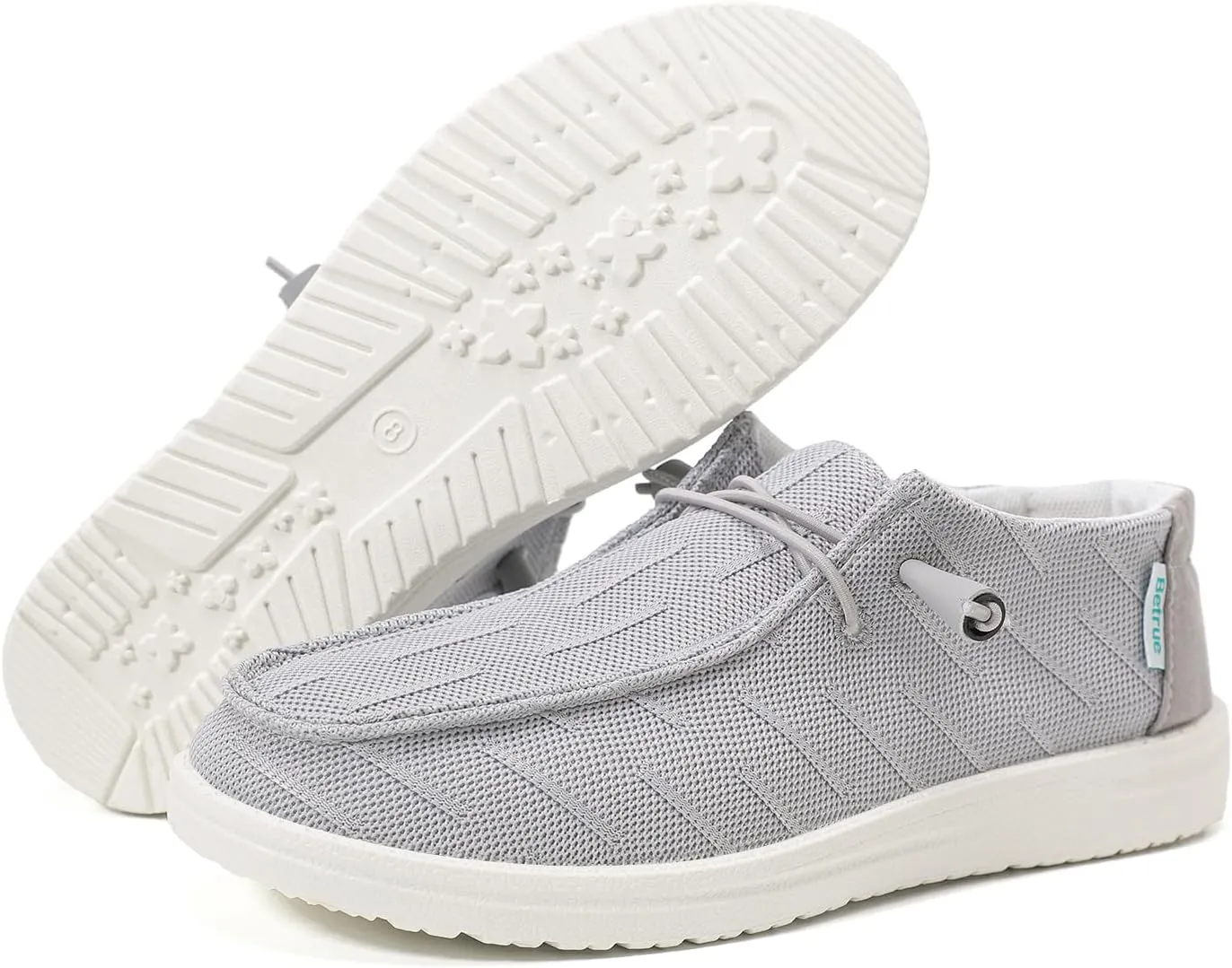 Betrue Women's Lightweight Boat Shoes, Casual Loafers, Slip On Deck Shoes, Breathable Canvas Sneakers