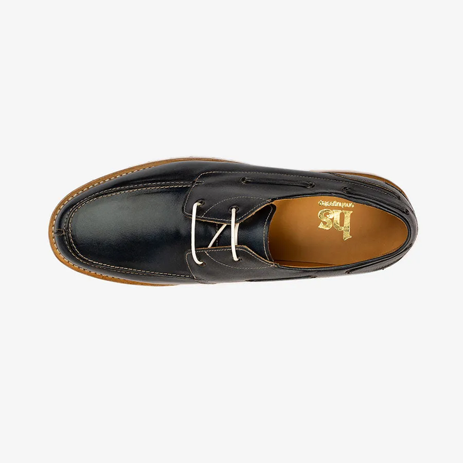 Black Boat shoe with a Chunky Sole