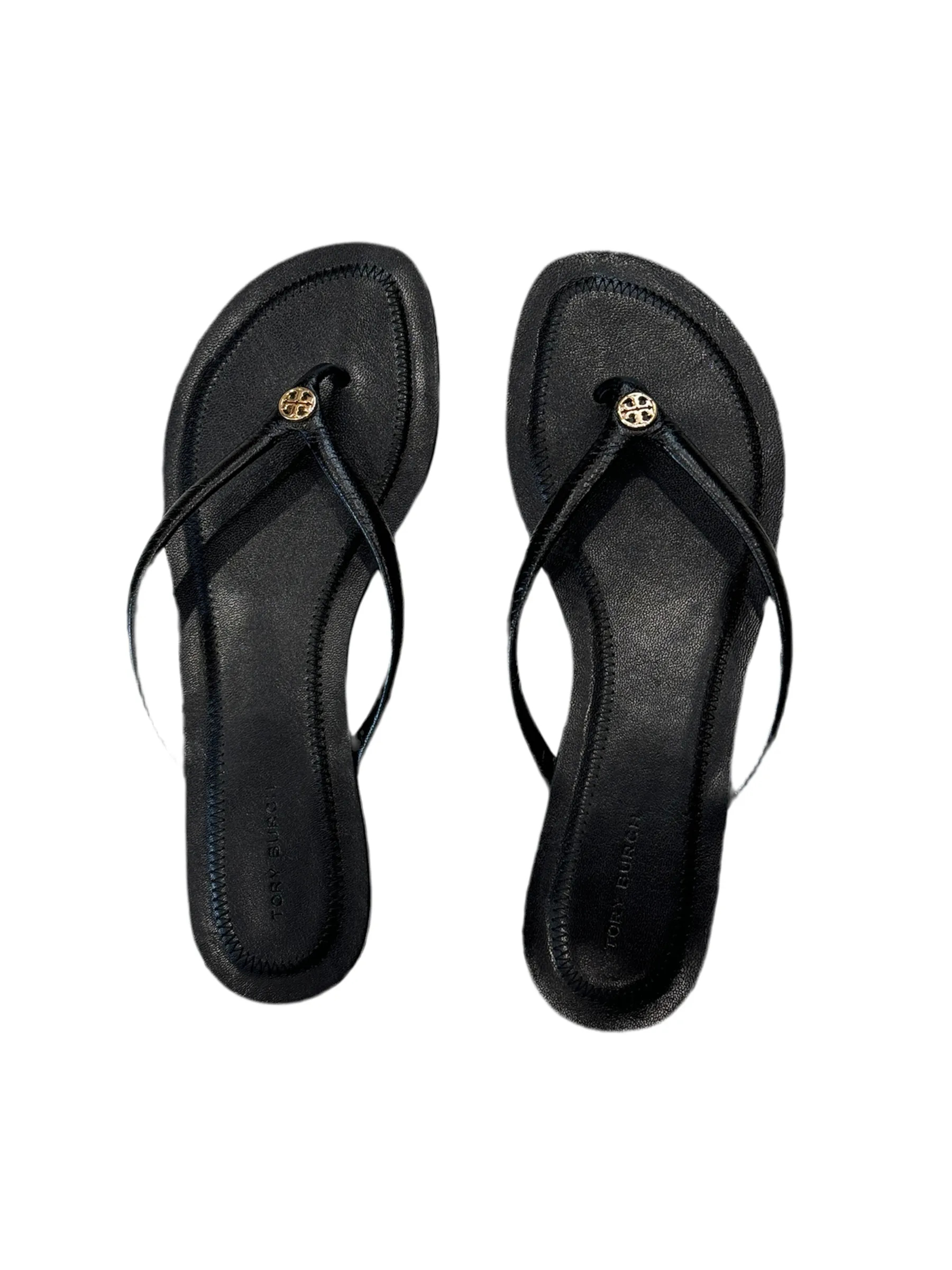Black Leather Sandals | 7