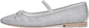 Black Mesh Flats for Women Breathable Mesh Ballet Flats with Cute Bows, Dressy Fishnet Shoes with Round Toe for Comfort and Style Size 11