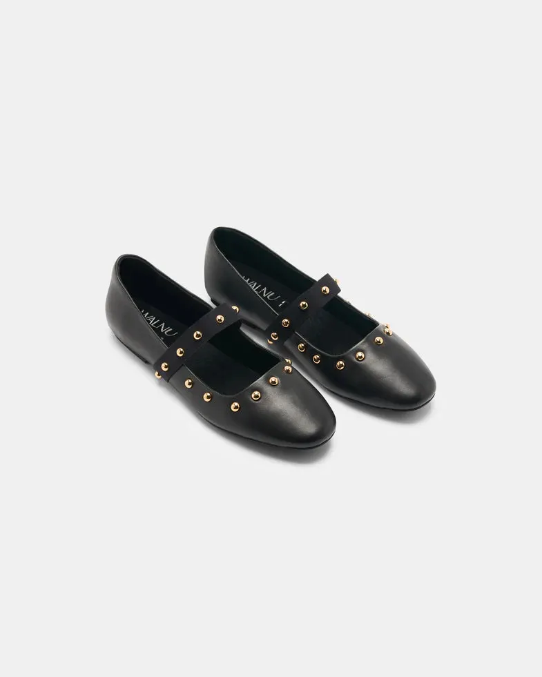 Blakely Leather Ballet Flat - Black