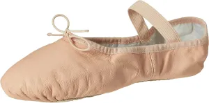 Bloch Dance Girl's Dansoft Full Sole Leather Ballet Slipper/Shoe, Pink, 9 X-Wide Toddler