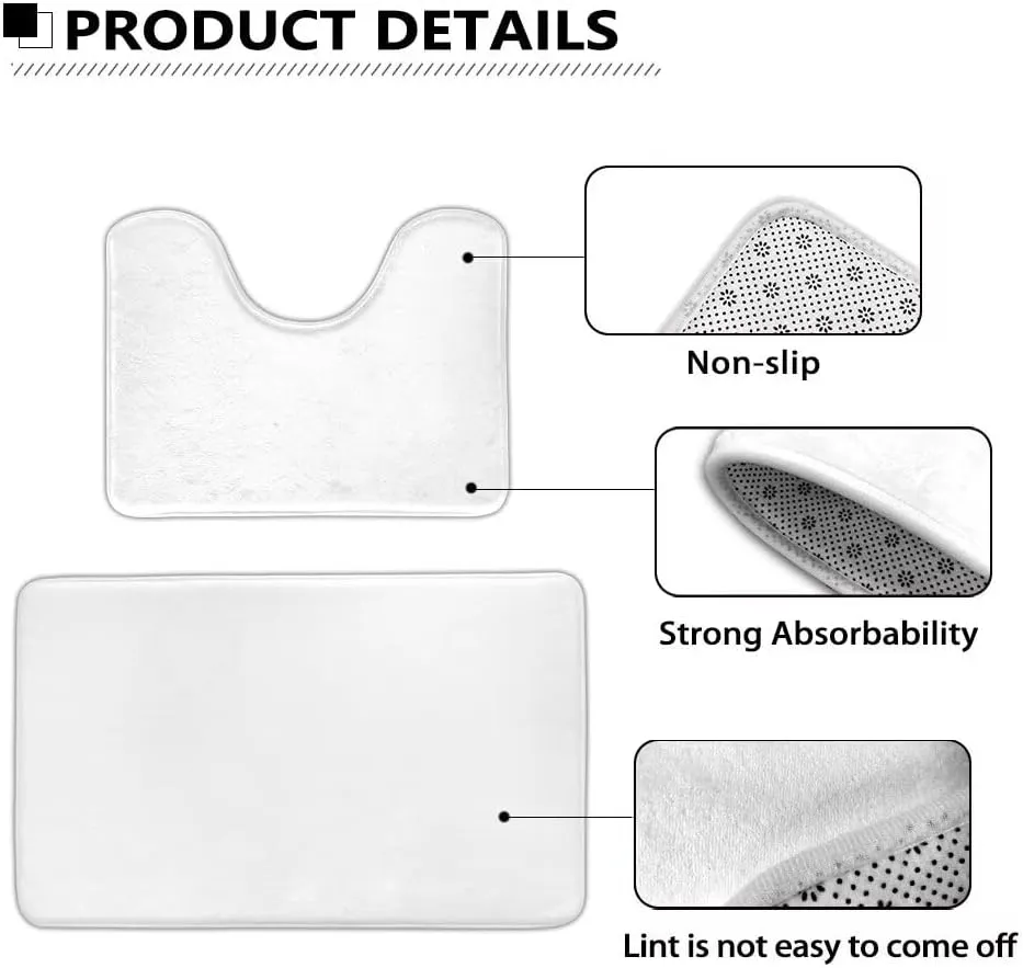 Blue Marble Print Toilet Seat Cover and Rug Set Bath Rug   Contour Mat   Toilet Seat Cover Absorbent Bath Mat Set Non Slip Contour Mat Machine Washable for Floor