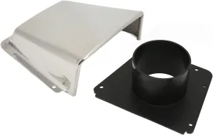Boat Cowl Vent, 34 Stainless Steel Proof Marine Vent Cover with Nylon Base for Boats Yachts Accessory