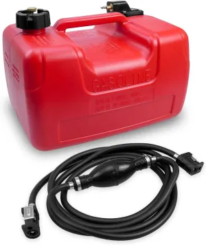 Boat Fuel Gas Tank with Connector Fit for YAMAHA Marine Outboard Boats Kayaks Yachts Canoes Inflatables