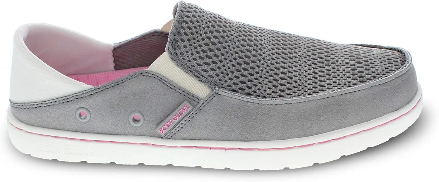 Body Glove Womens Boat Shoes, Aruba Water Shoes, Women's Water Shoes, Fishing Shoes, Casual Shoes, Womens Mesh and Canvas Slip on Shoes