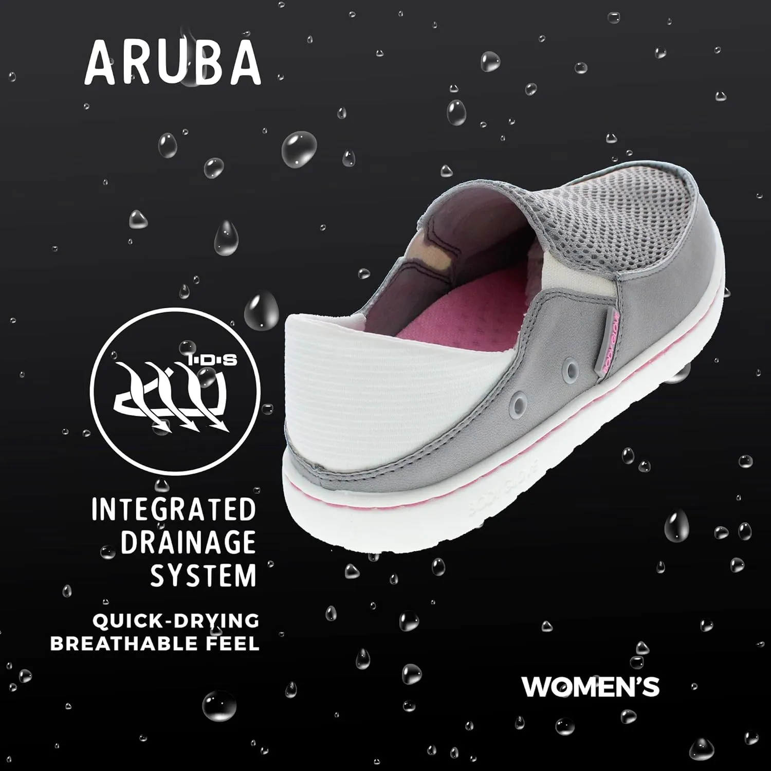 Body Glove Womens Boat Shoes, Aruba Water Shoes, Women's Water Shoes, Fishing Shoes, Casual Shoes, Womens Mesh and Canvas Slip on Shoes