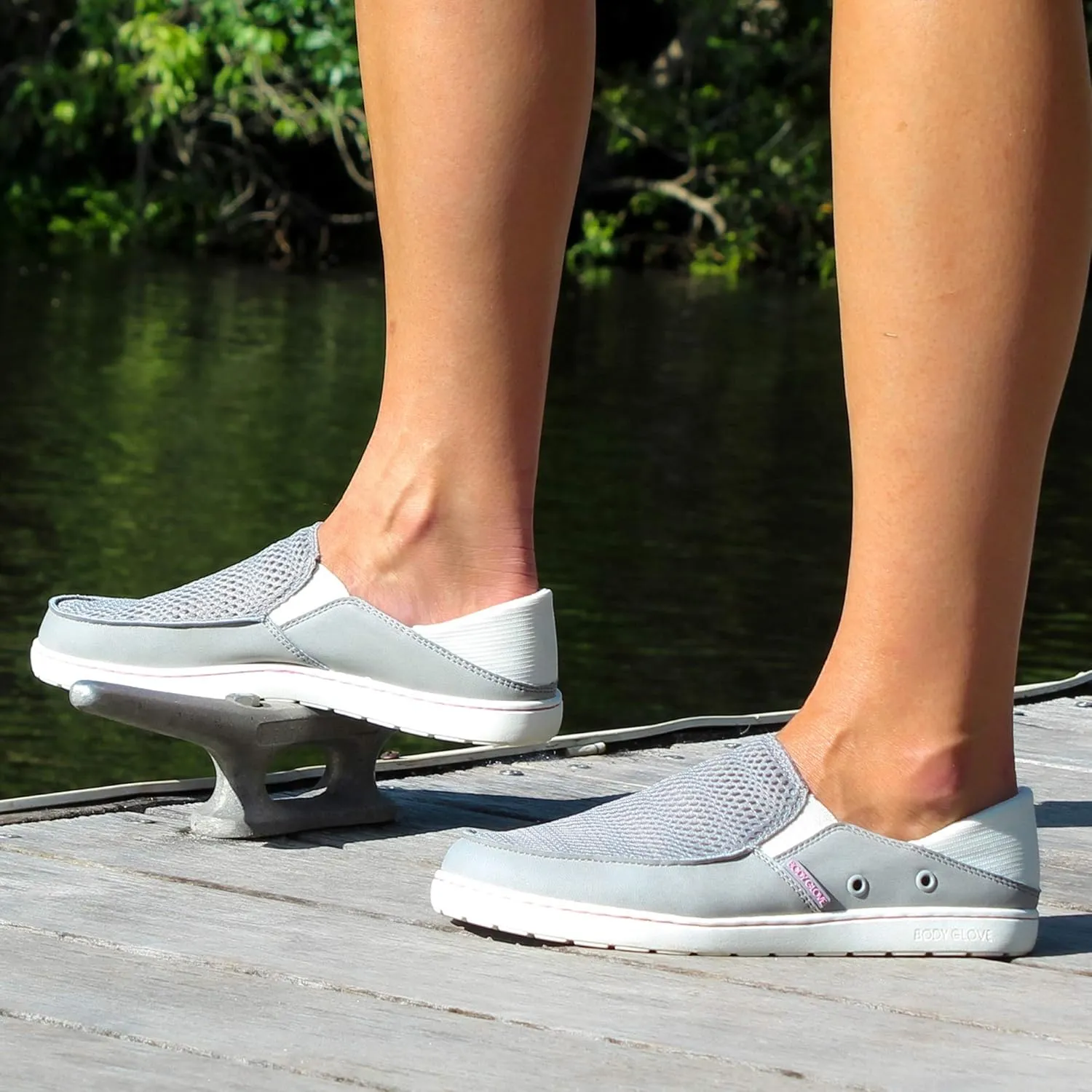 Body Glove Womens Boat Shoes, Aruba Water Shoes, Women's Water Shoes, Fishing Shoes, Casual Shoes, Womens Mesh and Canvas Slip on Shoes