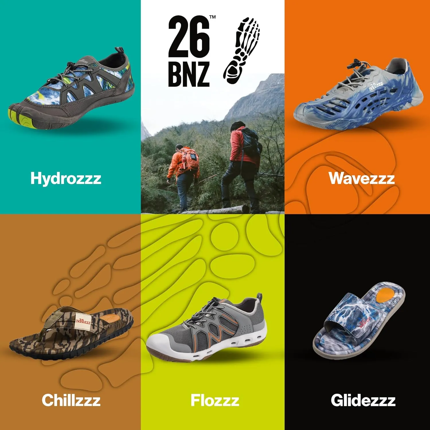 Bonezzz Wavezzz Water Shoes for Men – Lightweight and Quick-Dry Drainage Design