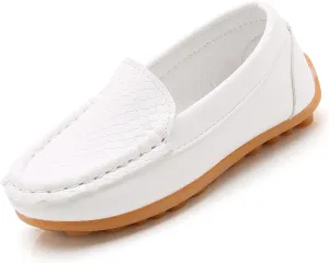 Boys Girls Loafers Dress Flats Slip-On Oxford Casual Moccasins School Walking Boat Shoes(Toddler/Little Kid/Big Kid)