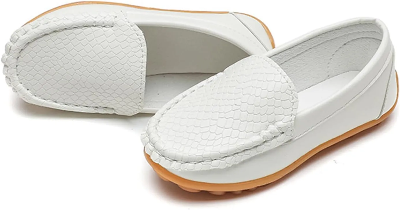 Boys Girls Loafers Dress Flats Slip-On Oxford Casual Moccasins School Walking Boat Shoes(Toddler/Little Kid/Big Kid)