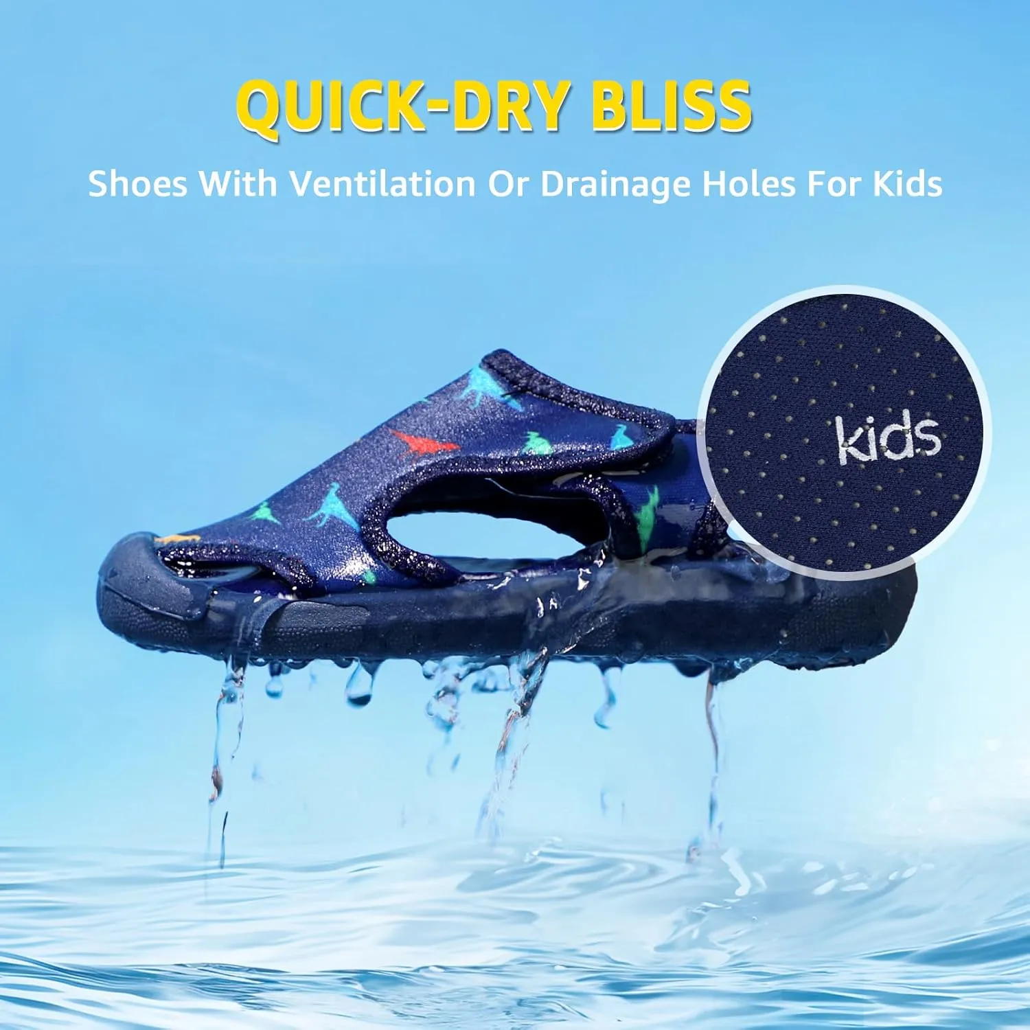 Boys Girls Water Shoes Quick-Dry Cute Beach Swim Pool Shoes