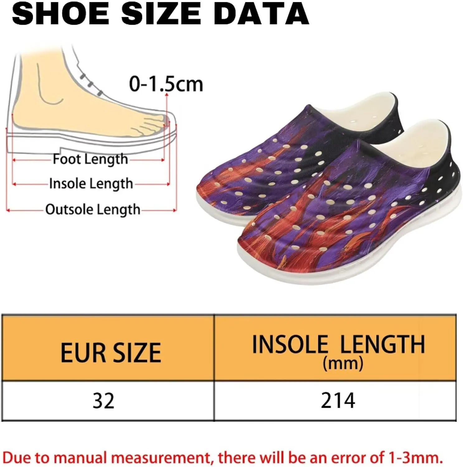 Boys Rainbow Flame Water Shoes Kids Slip on Clogs for Girls Quick Dry Beach Swim Sneakers Lightweight Sandals Outdoor/Indoor