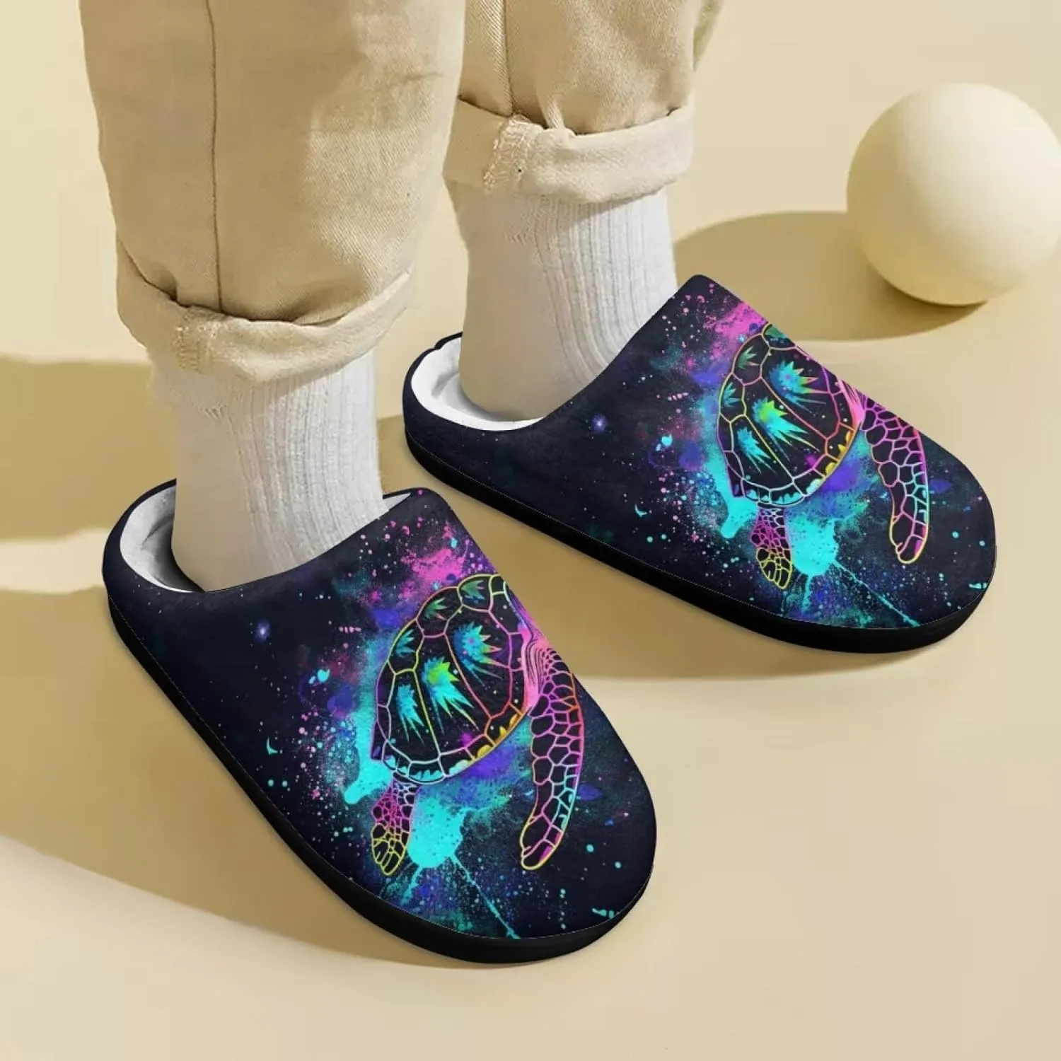 Boys Slippers Winter House Shoes Warm Soft Plush Girls Slip On Bedroom Slippers Indoor Home