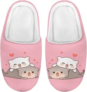 Boys Slippers Winter House Shoes Warm Soft Plush Girls Slip On Bedroom Slippers Indoor Home