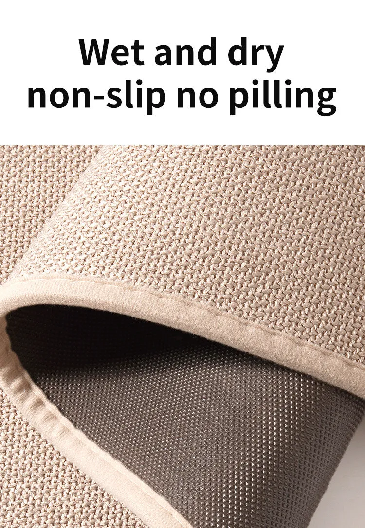 Brown Quick Dry Bathroom Rug - Non-Slip PVC Foam, Super Absorbent, 50x80cm