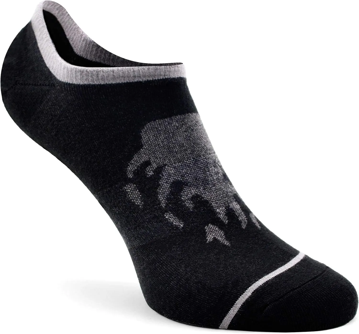 Busy Socks Mens No Show Low Cut Socks Women's Invisible Liner Thin Socks with Non-Slip Heel Grips,Recycled Socks,1/5 Pack