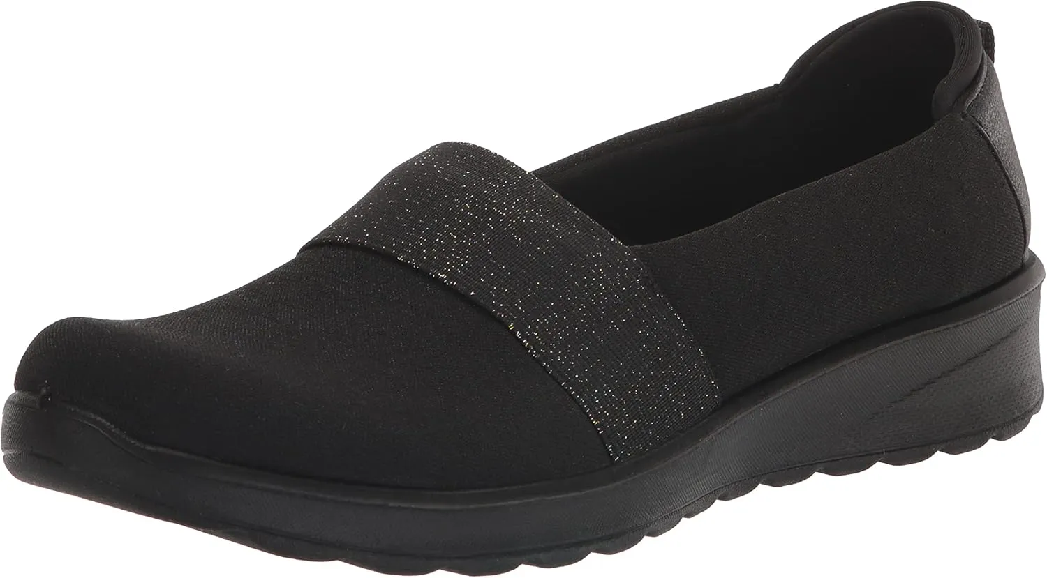 BZees Womens Gracie Slip On Black 8.5 M