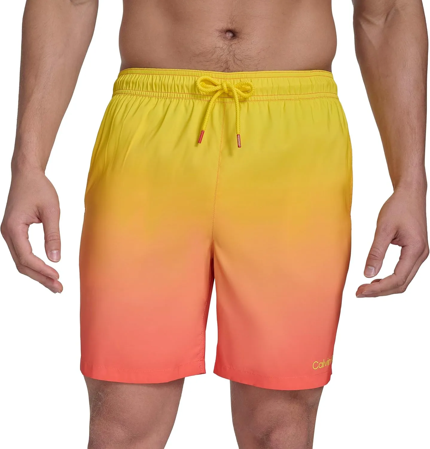 Calvin Klein Men's Volley Quick Dry Lightweight Swim Trunk