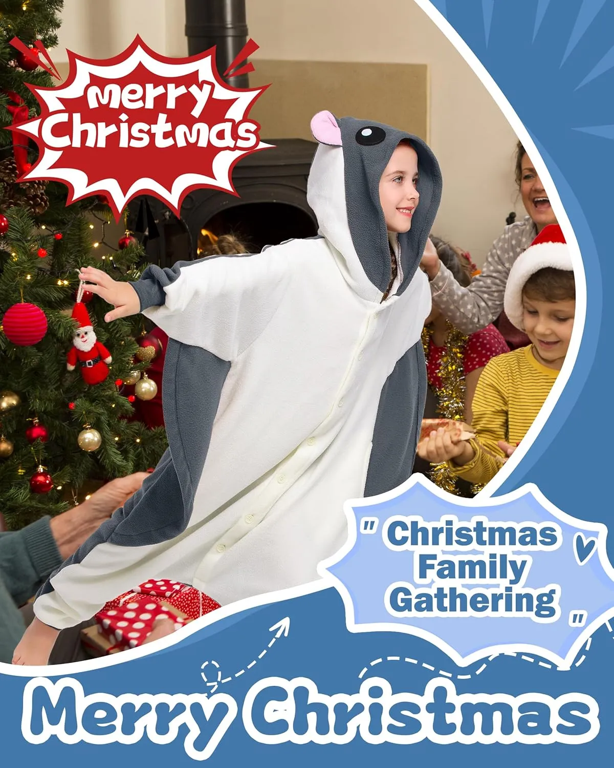 CANASOUR Unisex Anime Halloween Kids Onesie For 4T Girls Boys One Piece Christmas Pajamas Costume Party Cosplay Pyjamas