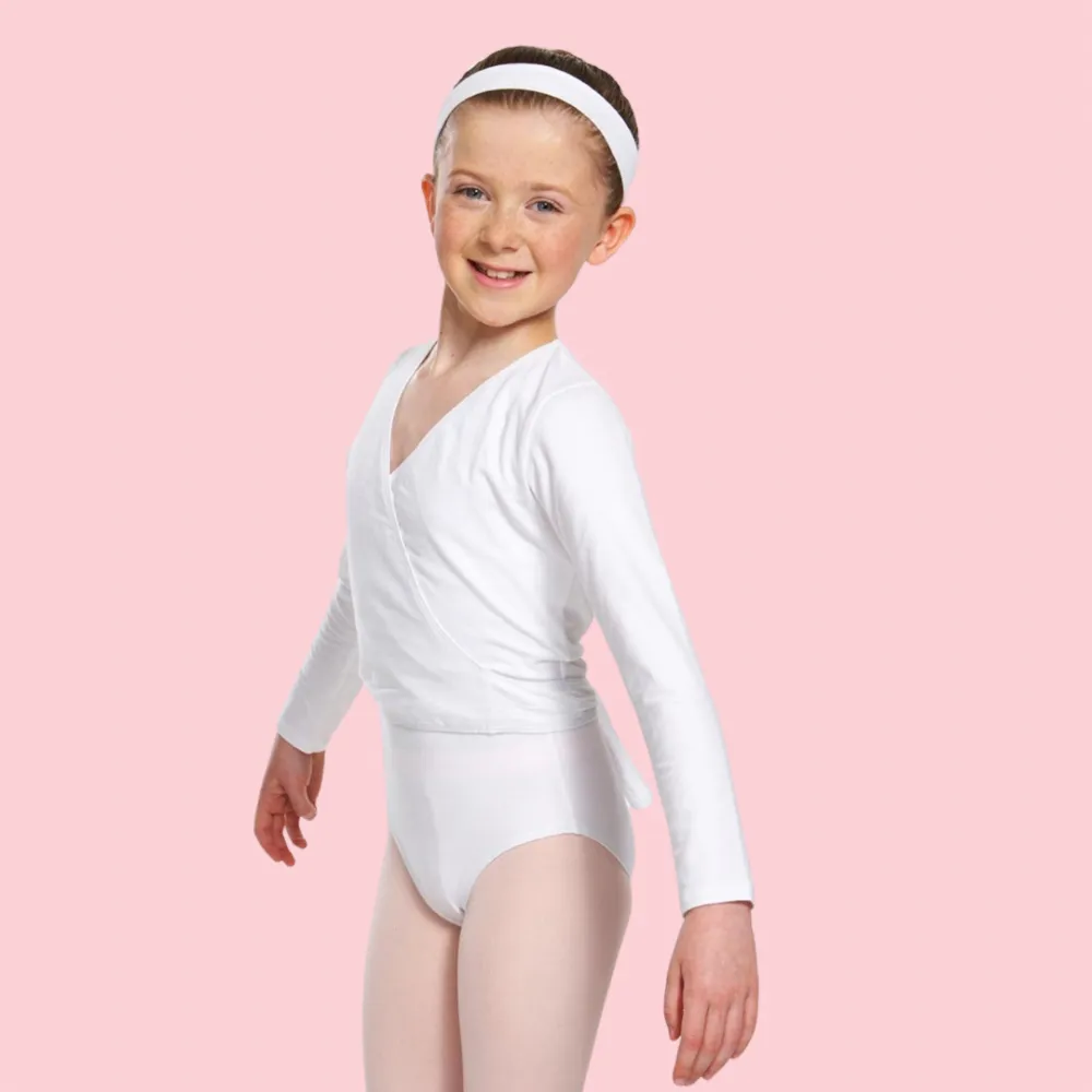 Capezio Black Cotton Wrap Ballet Cardigan