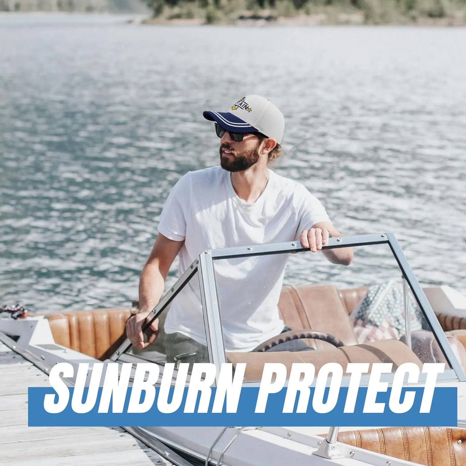 Captain Hat for Men Women,Cool Boat Gifts for Boat Owners,Boating Gifts Accessories for Dad