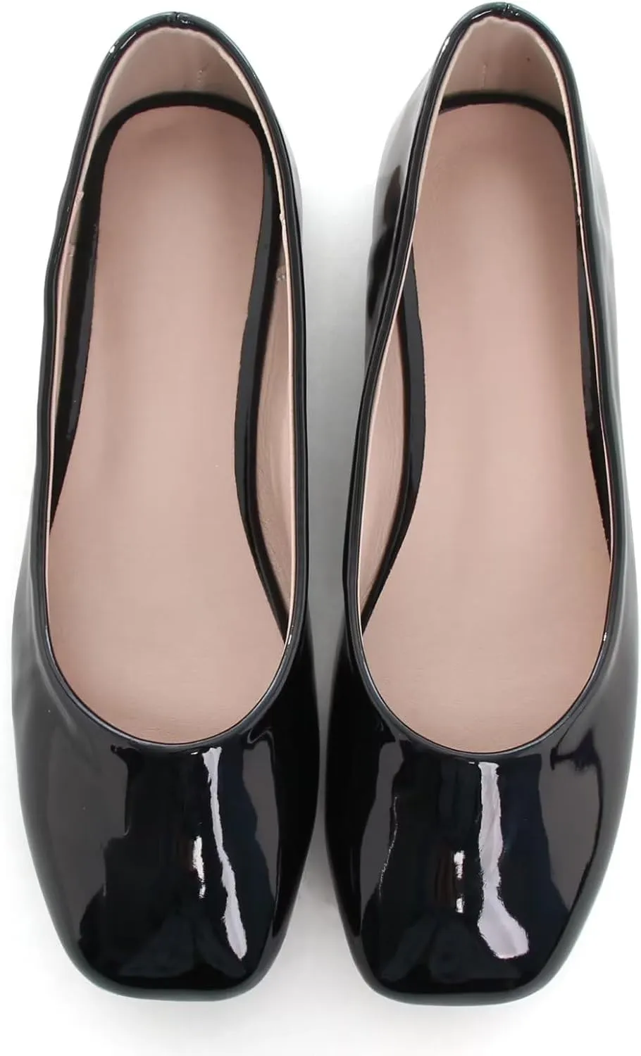 ChaiRong Zhou Women Square Toe Ballets Flats Comfort Slip On Walking Shoes for Driving