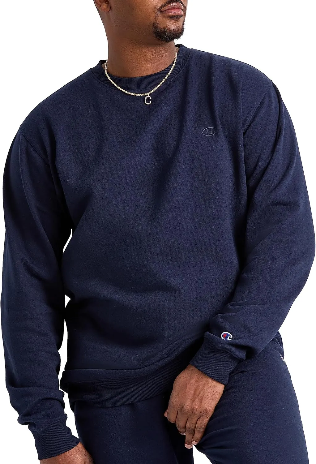 Champion Men's Crewneck, Powerblend Fleece Sweatshirt, Crewneck Sweatshirts (Reg. Or Big & Tall)