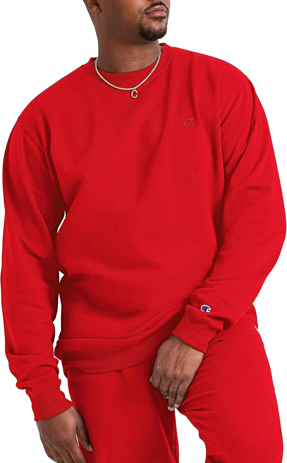 Champion Men's Crewneck, Powerblend Fleece Sweatshirt, Crewneck Sweatshirts (Reg. Or Big & Tall)