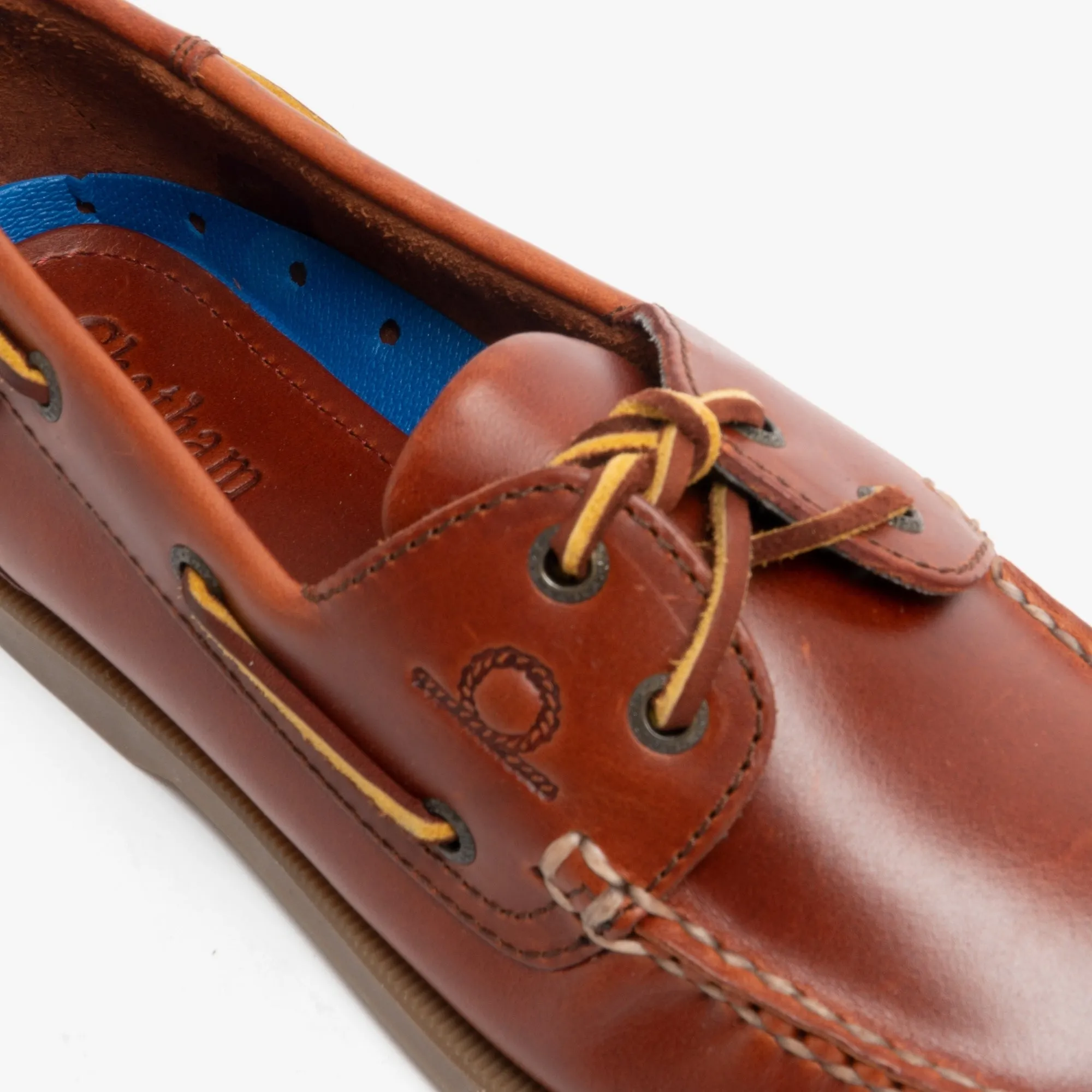 Chatham DECK G2 Mens Nubuck Leather Boat Shoes Chestnut