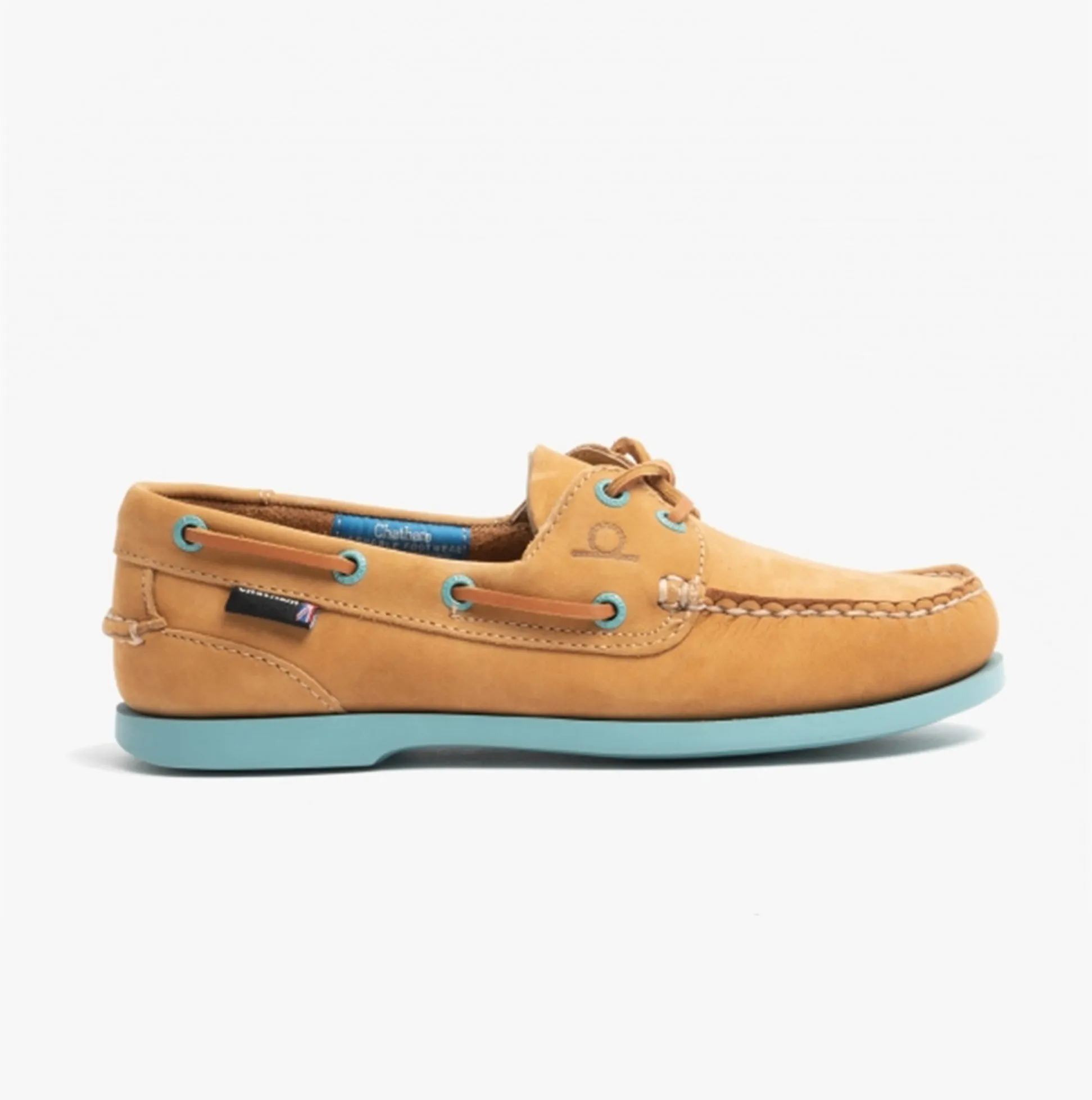 Chatham PIPPA II G2 Womens Boat Shoes Tan/Turquoise