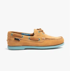Chatham PIPPA II G2 Womens Boat Shoes Tan/Turquoise