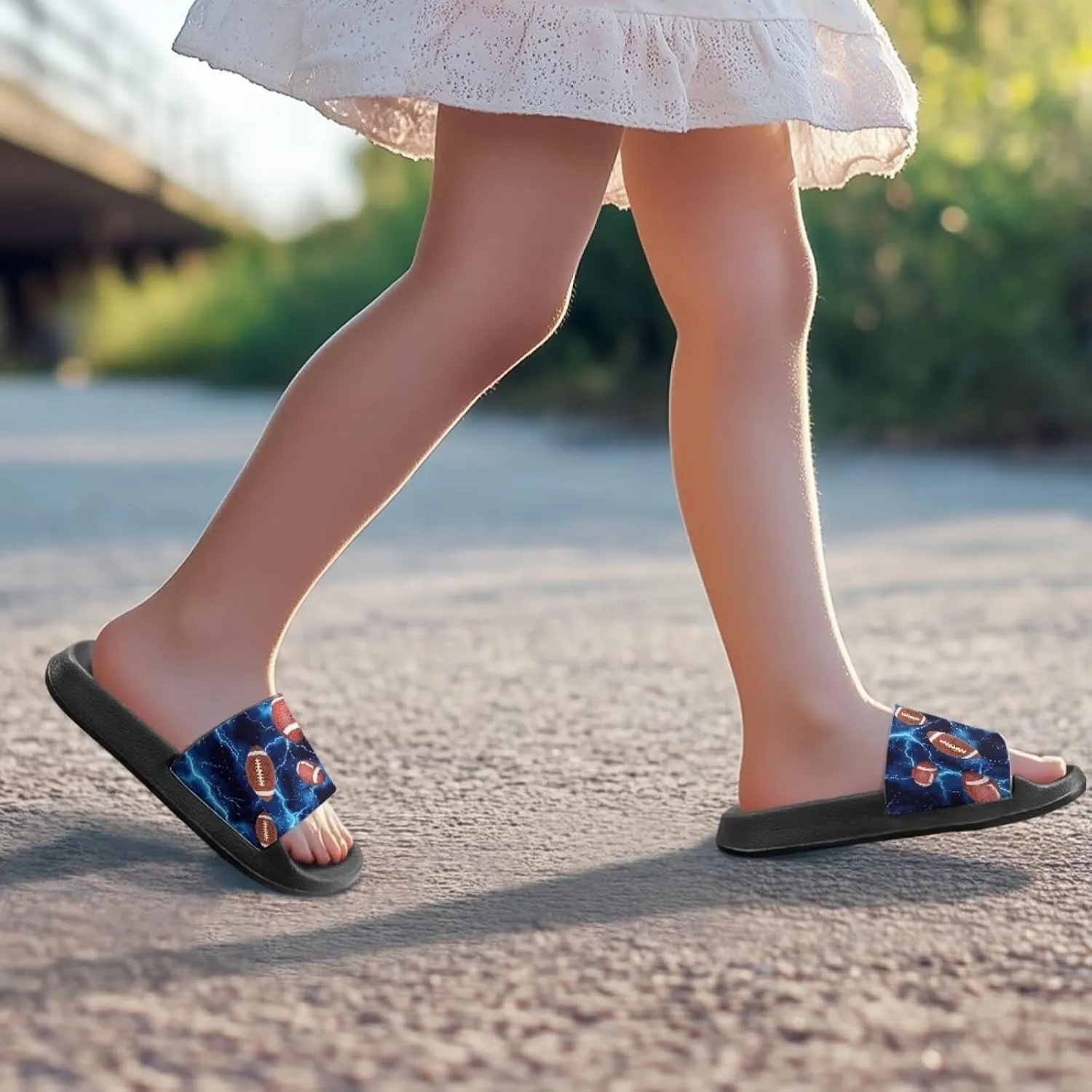 Children Slide Sandals Soft Anti-Skid Sandal Comfort Lightweight Slip On Summer Slippers for Beach Pool