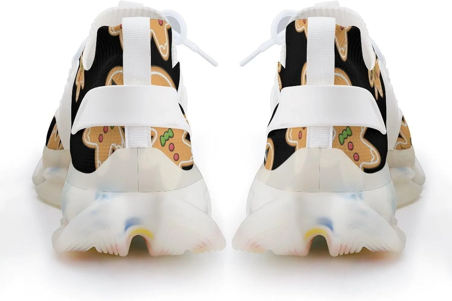 Christmas Ginger Bread Cookie Comfortable Running Shoes for Men Quick Dry Non-Slip Tennis Gym Sneakers