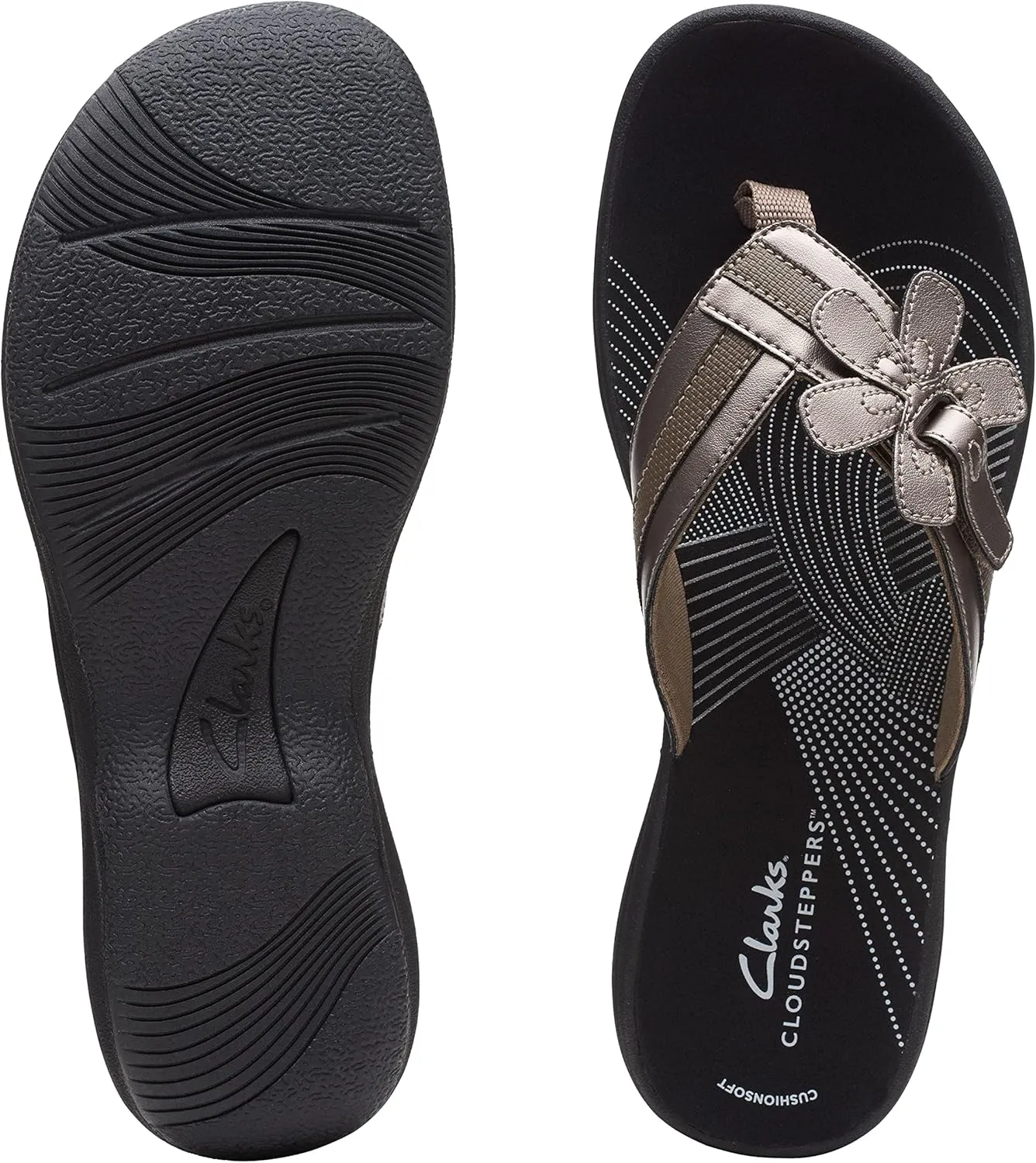 Clarks Women's Brinkley Flora Flip Flop