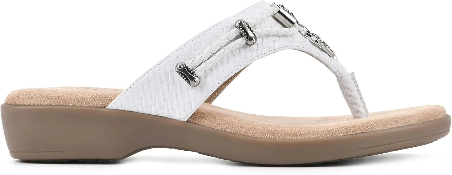 CLIFFS BY WHITE MOUNTAIN Women's Bailee Cushioned Flip Flop Sandal