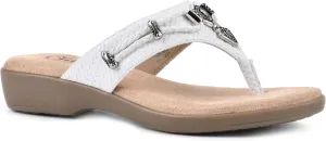 CLIFFS BY WHITE MOUNTAIN Women's Bailee Cushioned Flip Flop Sandal