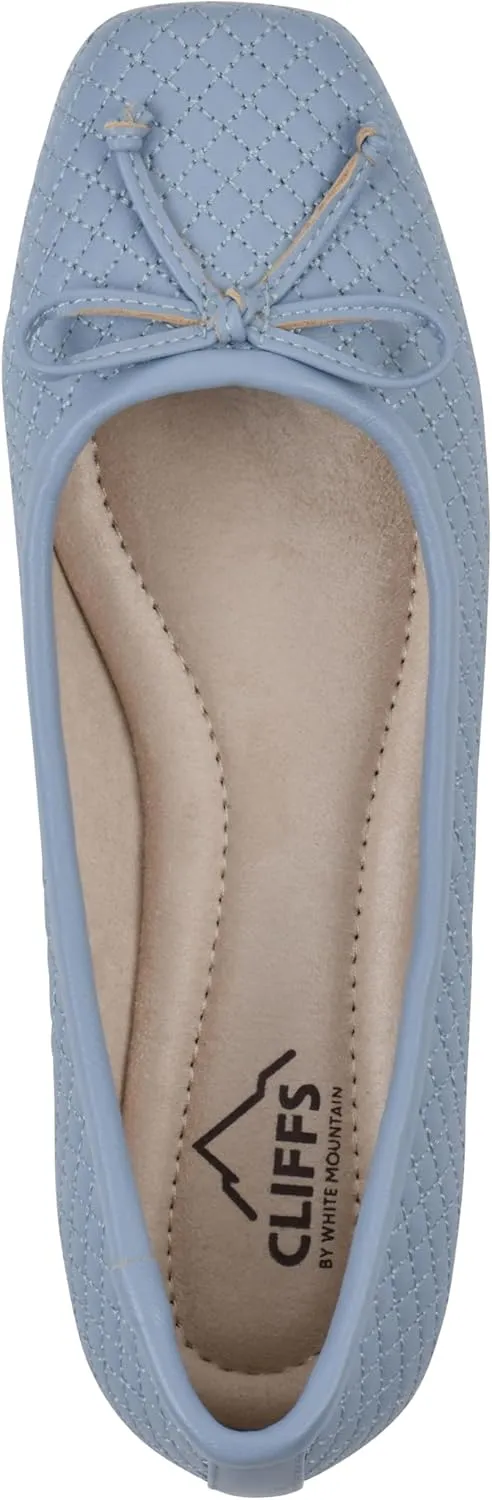 CLIFFS BY WHITE MOUNTAIN Women's Bessy Quilted Ballet Flat