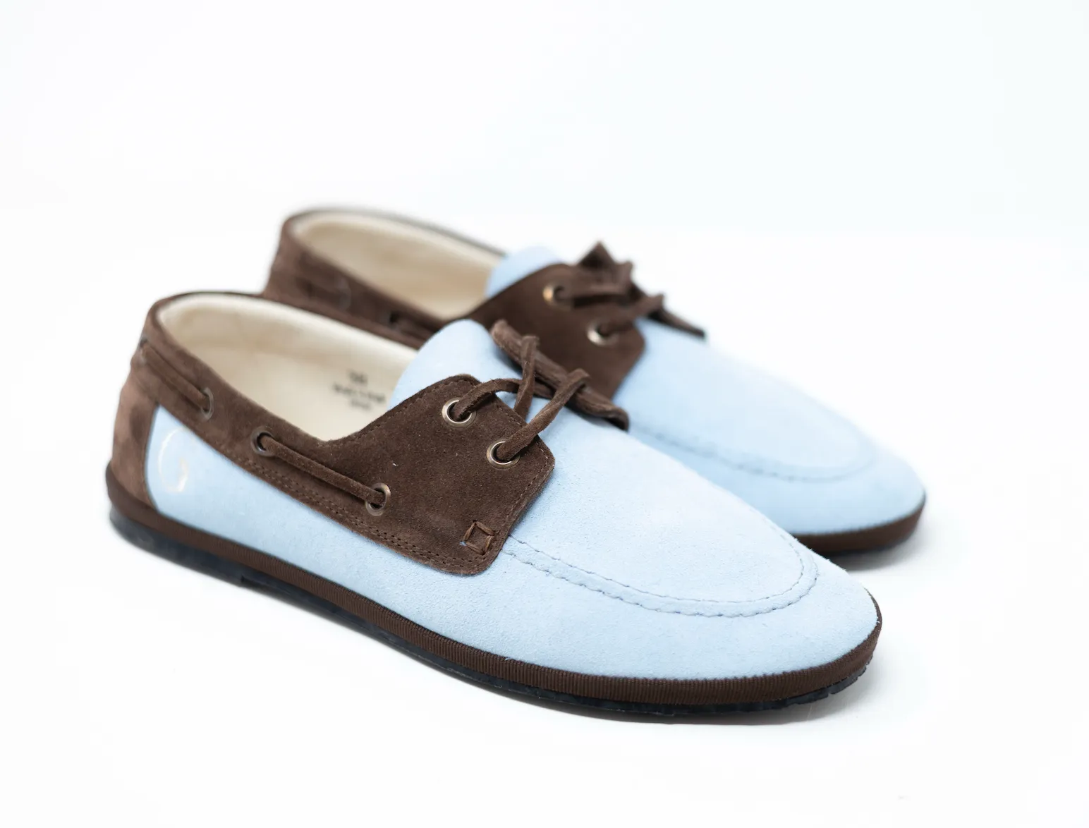 Clouds blue and coconut brown By Gondolina Shoes