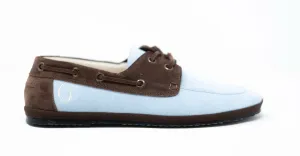 Clouds blue and coconut brown By Gondolina Shoes