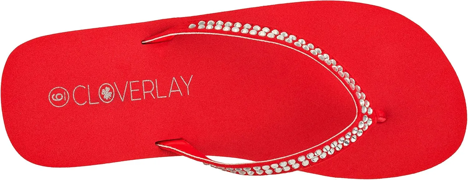 CLOVERLAY Women’s Flip Flops Platform Sandals Wedge Flip Flop Thong Sandal