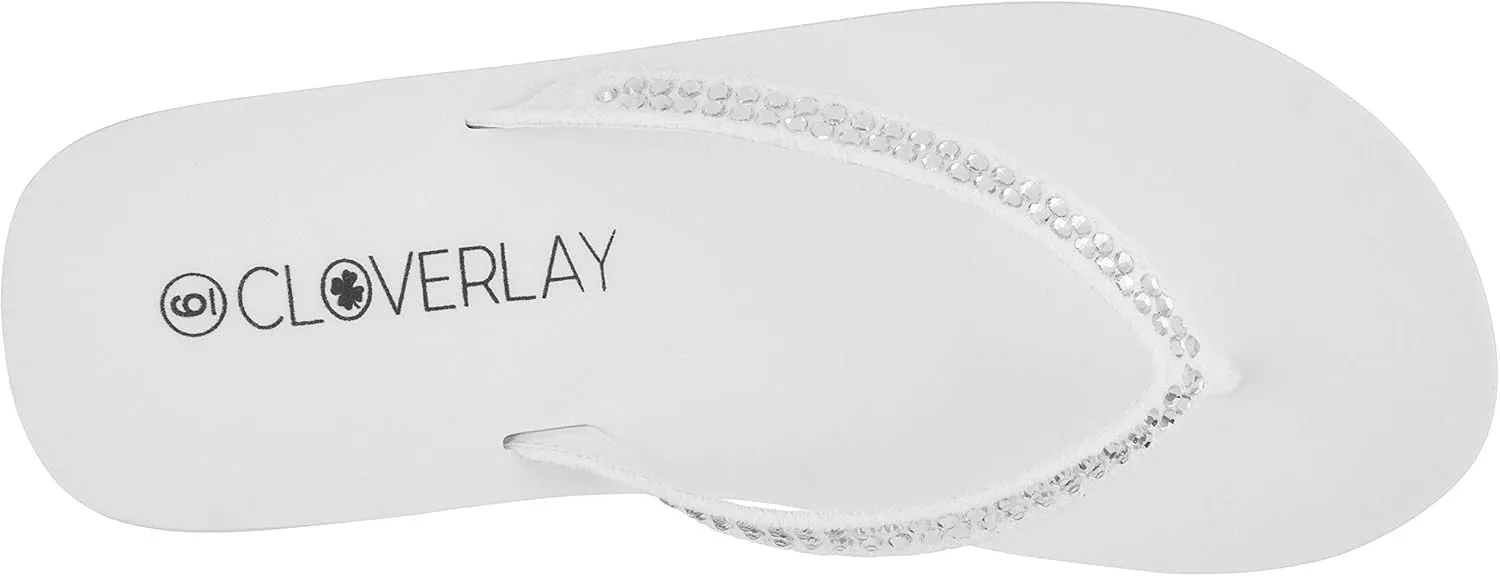CLOVERLAY Women’s Flip Flops Platform Sandals Wedge Flip Flop Thong Sandal