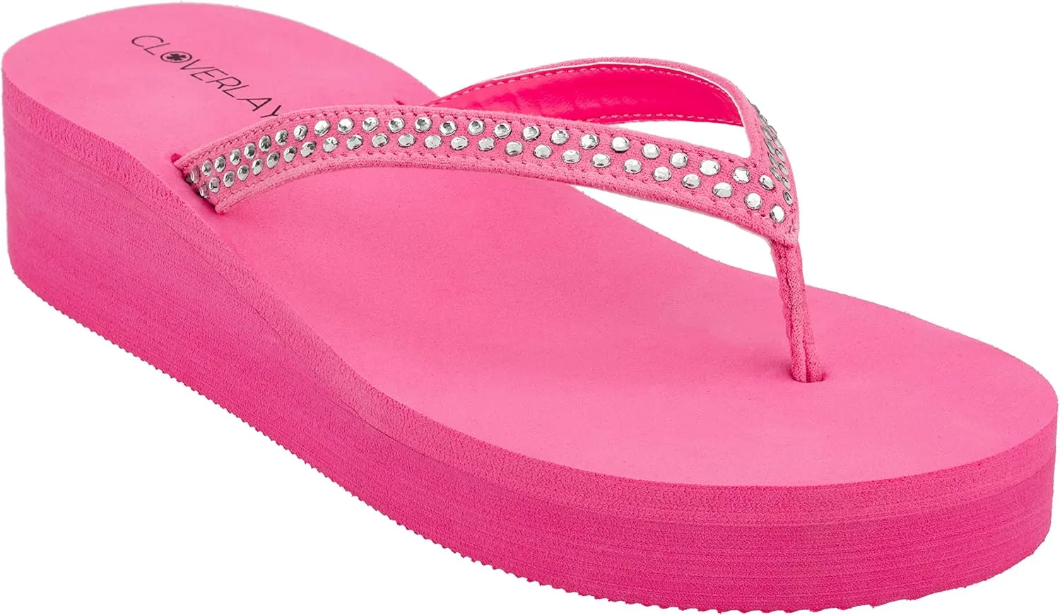 CLOVERLAY Women’s Flip Flops Platform Sandals Wedge Flip Flop Thong Sandal
