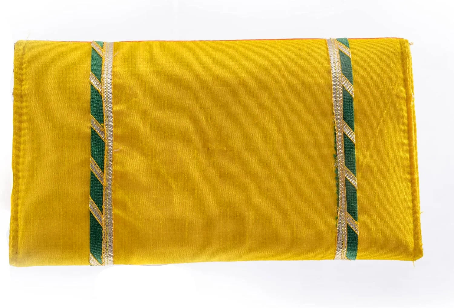 Clutch Batawa Bag Purse Embroidered Embellished Handmade Traditional Ethnic Work Wedding Wristlet Ladies for Girls Women for Party Wedding Special Occasion and Gifting (Yellow and Orange - 8.8"x5")